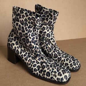 alfonso garlando Animal Sock Boot with Square Toe